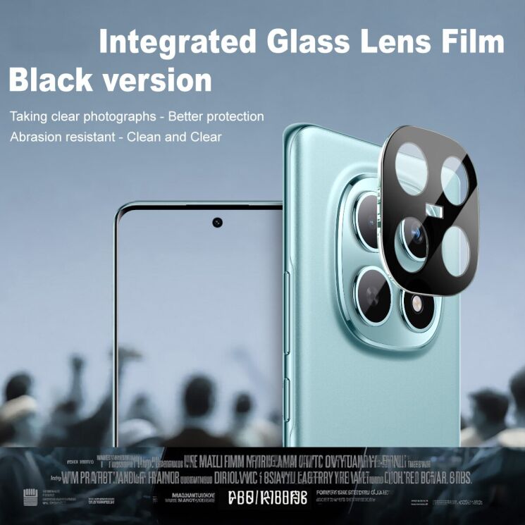 Защитное стекло на камеру IMAK Black Glass Lens для Xiaomi Redmi Note 15 5G / Poco M8 5G - Black: фото 3 из 7