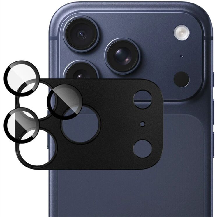 Захисне скло на камеру IMAK Camera Lens Combo для iPhone 18 Pro Max - Black: фото 1 з 12