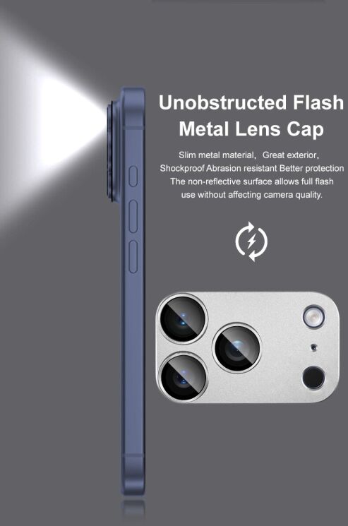 Захисне скло на камеру IMAK Camera Lens Combo для iPhone 18 Pro Max - Black: фото 7 з 12