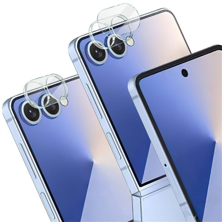 Защитное стекло на камеру IMAK Integrated Lens Protector для Samsung Galaxy Flip 7: фото 2 из 4