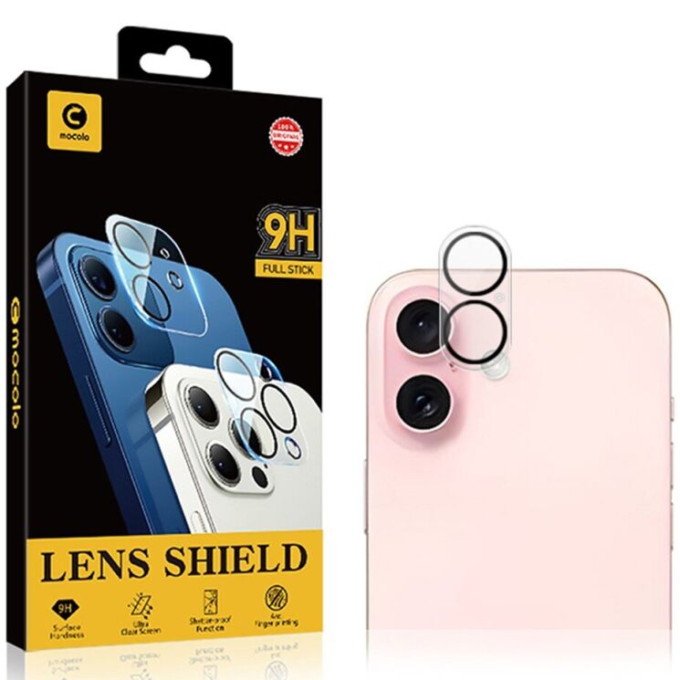 Защитное стекло на камеру MOCOLO Camera Lens для Apple iPhone 17 - Black: фото 6 из 6