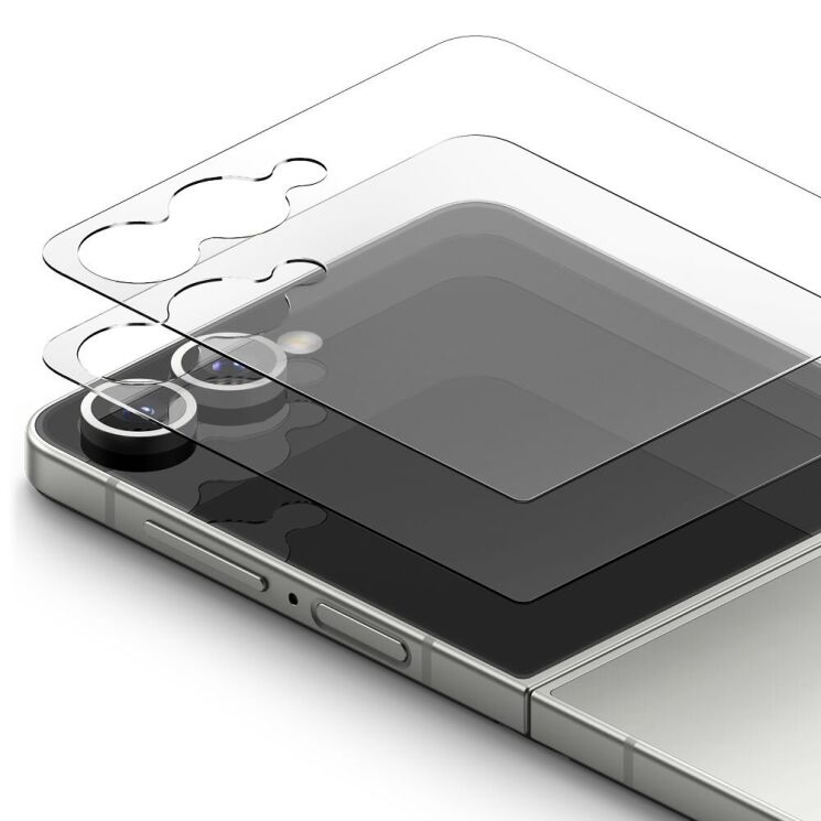 Комплект защитных стекол Ringke Cover Display Pro для Samsung Galaxy Flip 7 (8800293855903): фото 3 из 22
