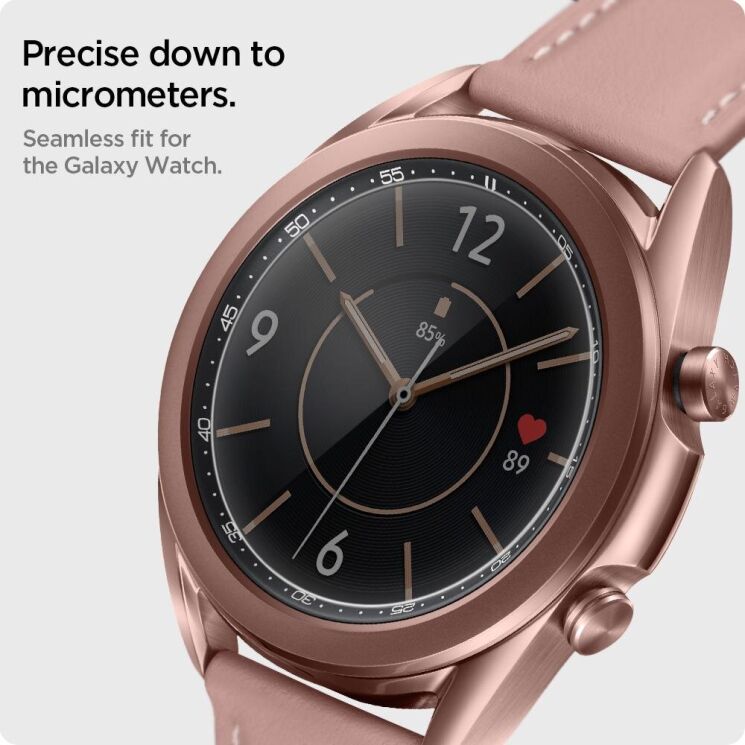 Комплект защитных стекол Spigen (SGP) Glas.tR EZ Fit для Samsung Galaxy Watch 3 (41mm): фото 4 из 7