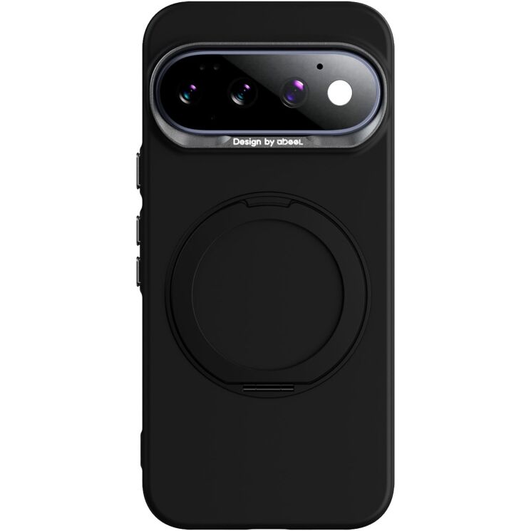 Защитный чехол ABEEL Silk Ring Magnetic для Google Pixel 11 / 11 Pro - Black: фото 1 из 7