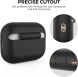 Захисний чохол AHASTYLE Liquid Silicone для AirPods Pro 2 - Black (306043B). Фото 4 з 7
