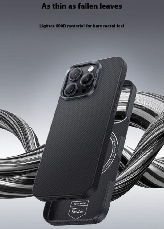 Защитный чехол Benks Dupont Kevlar Fiber для Apple iPhone 16 - Black: фото 8 из 8