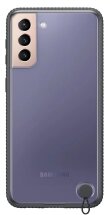 Защитный чехол Clear Protective Cover для Samsung Galaxy S21 Plus (G996) EF-GG996CBEGRU - Black: фото 1 из 2