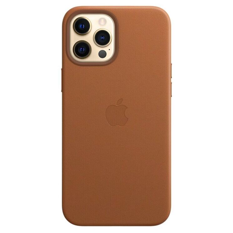 Защитный чехол Copiex Leather Case with MagSafe для Apple iPhone 12 Pro Max - Saddle Brown: фото 1 из 5