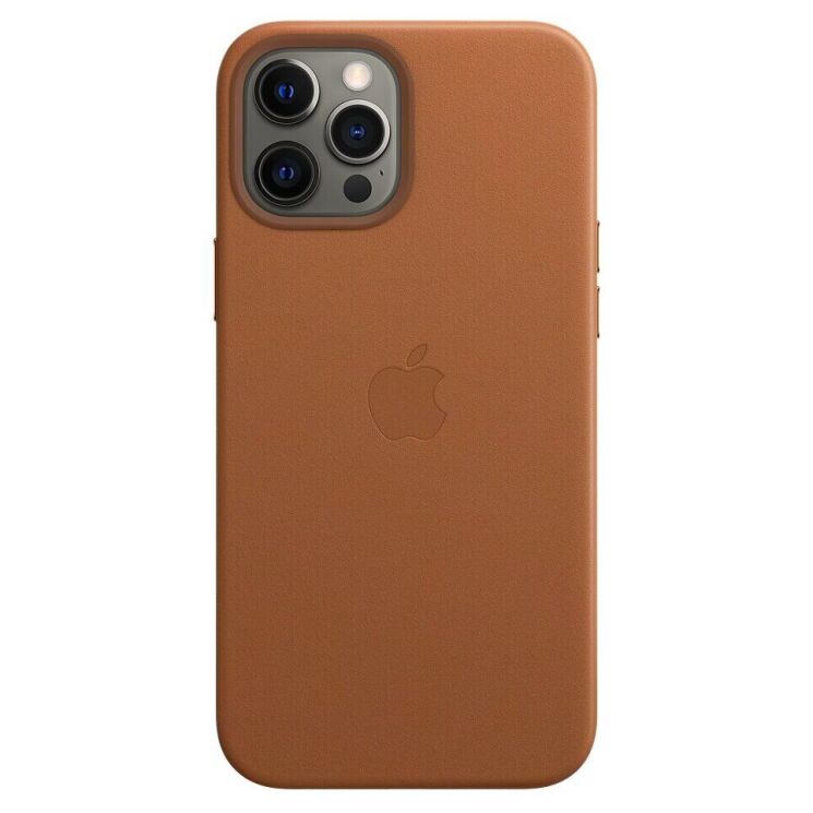 Защитный чехол Copiex Leather Case with MagSafe для Apple iPhone 12 Pro Max - Saddle Brown: фото 4 из 5