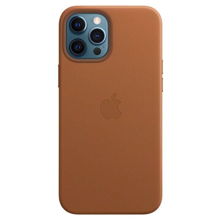 Защитный чехол Copiex Leather Case with MagSafe для Apple iPhone 12 Pro Max - Saddle Brown: фото 3 из 5