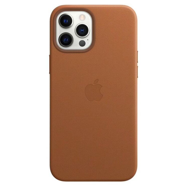 Защитный чехол Copiex Leather Case with MagSafe для Apple iPhone 12 Pro Max - Saddle Brown: фото 2 из 5