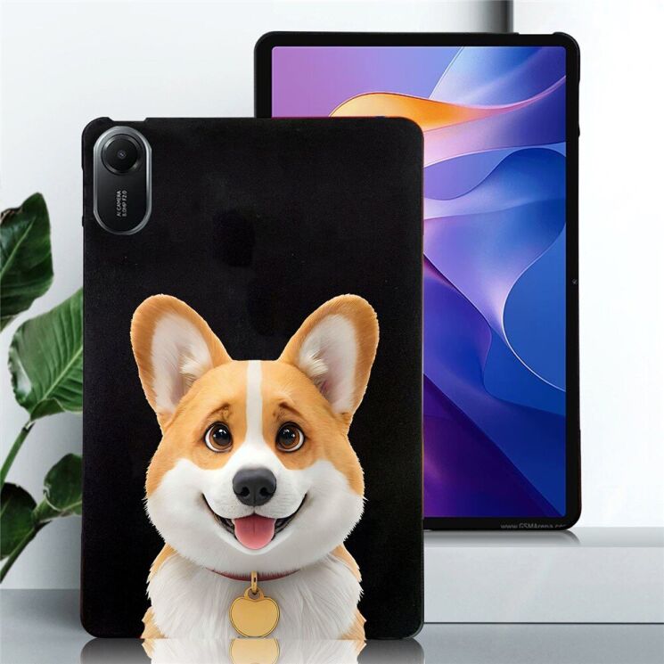 Захисний чохол Deexe Animal Series для Xiaomi Redmi Pad 2 - Corgi: фото 2 з 4