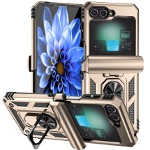Защитный чехол Deexe Armor Case (FF) для Samsung Galaxy Flip 6 - Gold: фото 1 из 9