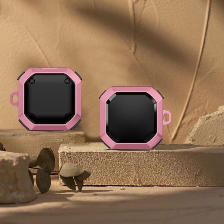Захисний чохол Deexe Armor Cover для Samsung Galaxy Buds Live / Buds Pro / Buds 2 / Buds 2 Pro / Buds FE - Pink: фото 1 з 8
