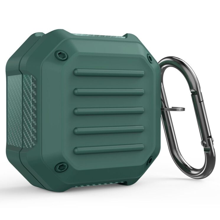 Захисний чохол Deexe Armor Shell для Samsung Galaxy Buds Live / Buds Pro / Buds 2 / Buds 2 Pro / Buds FE - Green: фото 1 з 8