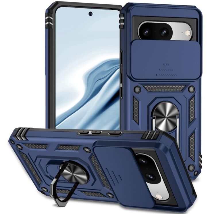 Захисний чохол Deexe Armor Shield для Google Pixel 8 - Blue: фото 1 з 9