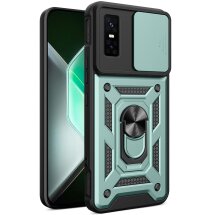 Защитный чехол Deexe Armor Shield для Infinix GT 30 Pro - Green: фото 1 из 9