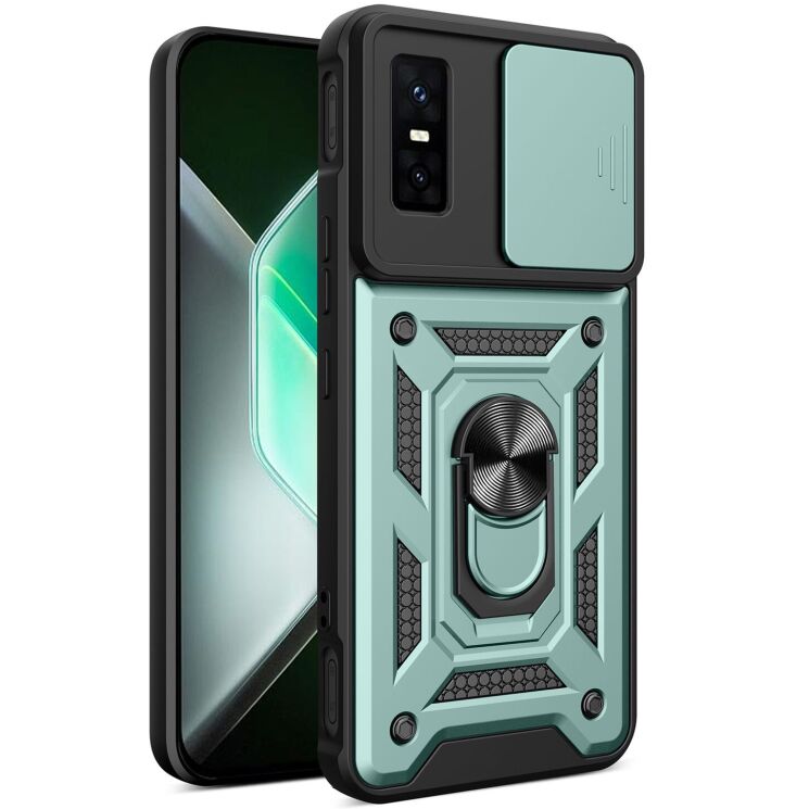 Защитный чехол Deexe Armor Shield для Infinix GT 30 Pro - Green: фото 1 из 9