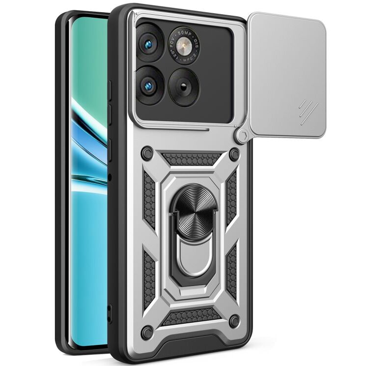 Защитный чехол Deexe Armor Shield для Motorola Edge 70 - Silver: фото 1 из 10