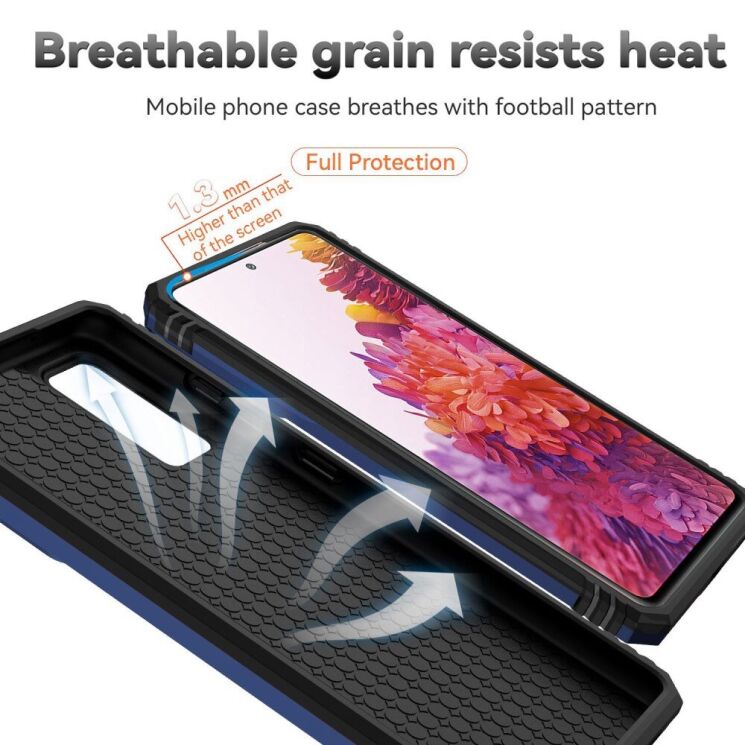 Защитный чехол Deexe Armor Shield для Samsung Galaxy S20 FE (G780) - Black: фото 9 из 9