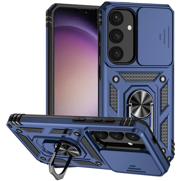Защитный чехол Deexe Armor Shield для Samsung Galaxy S25 (S931) - Blue: фото 1 из 9