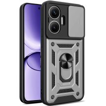 Защитный чехол Deexe Armor Shield для Xiaomi Poco F7 - Silver: фото 1 из 9