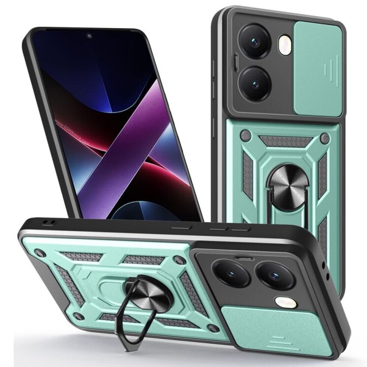 Захисний чохол Deexe Armor Shield для Xiaomi Poco X7 Pro - Green: фото 1 з 10