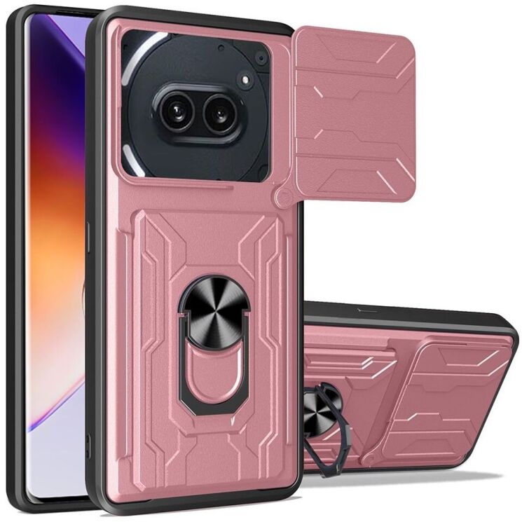 Защитный чехол Deexe Armor Slider для Nothing Phone (2a) - Rose Gold: фото 1 из 8