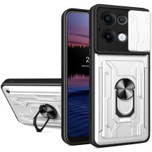 Захисний чохол Deexe Armor Slider для OPPO Reno 13 5G - White: фото 1 з 9