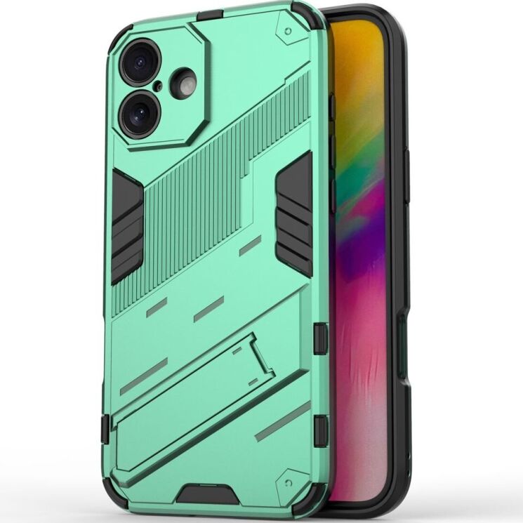 Защитный чехол Deexe Bibercas для Apple iPhone 16 Plus - Green: фото 1 из 6