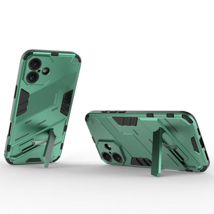 Защитный чехол Deexe Bibercas для Apple iPhone 16 Plus - Green: фото 2 из 6