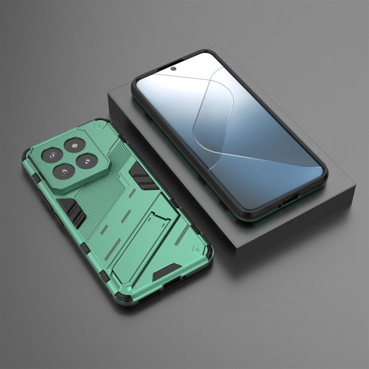 Защитный чехол Deexe Bibercas для Xiaomi 14 Pro - Green: фото 4 из 6