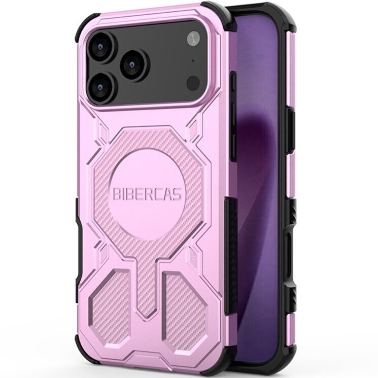 Захисний чохол Deexe Bibercas J-16 Series для iPhone 18 Pro Max / 17 Pro Max - Pink: фото 1 з 7