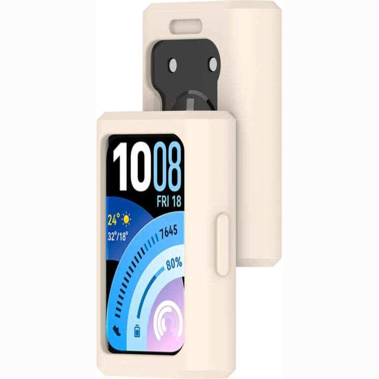 Защитный чехол Deexe Color Frame для Huawei Band 11 Pro - Ivory White: фото 6 из 8
