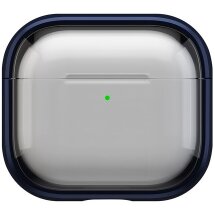 Захисний чохол Deexe Color Stand для AirPods 4 - Transparent Blue: фото 1 з 10