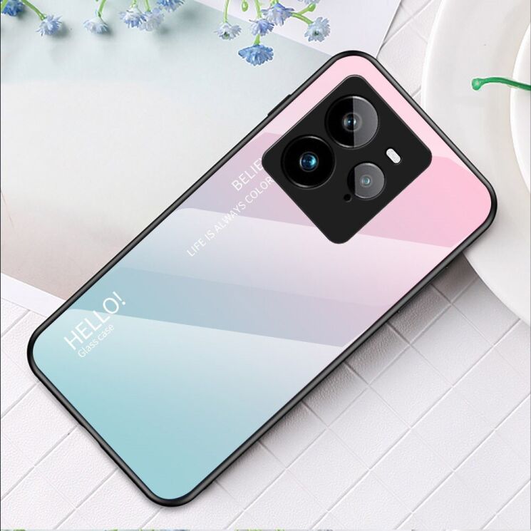 Защитный чехол Deexe Gradient Color для Realme GT 7 Pro - Pink / Blue: фото 2 из 15