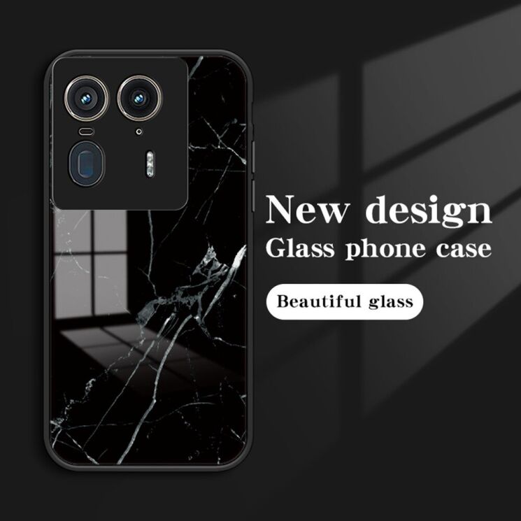 Захисний чохол Deexe Gradient Pattern для Motorola Edge 50 Ultra - Gold / Black: фото 3 з 12