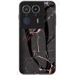 Защитный чехол Deexe Gradient Pattern для Motorola Edge 50 Ultra - Gold / Black (354034BF)
