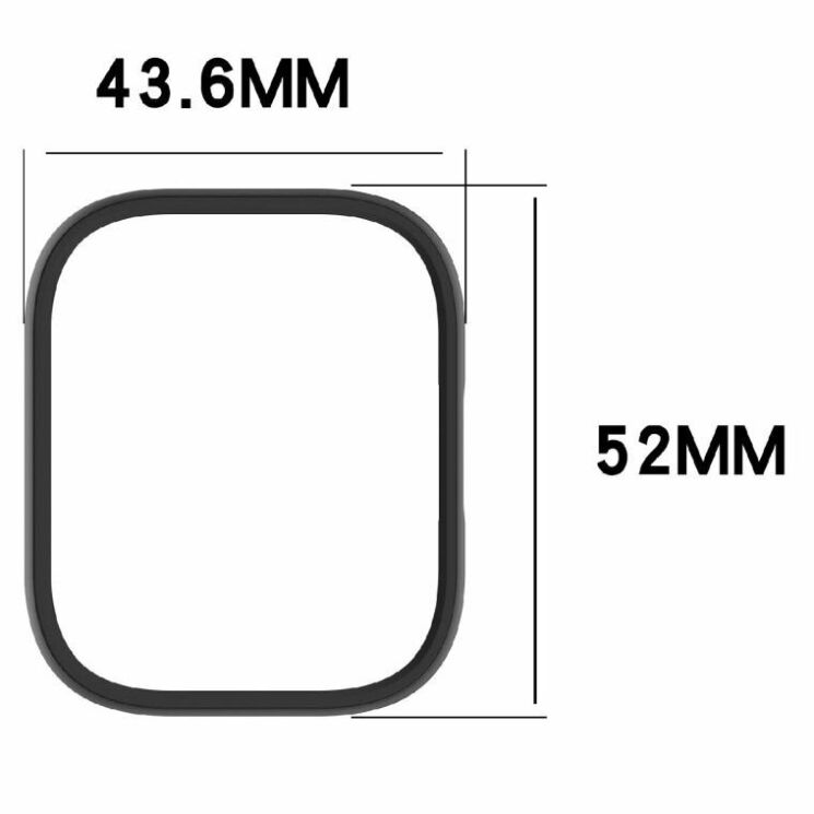 Защитный чехол Deexe Hollow Frame для Xiaomi Redmi Watch 5 Active - Black: фото 6 из 6