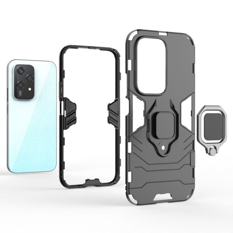 Защитный чехол Deexe Hybrid Case для Honor 200 Lite - Black: фото 6 из 7