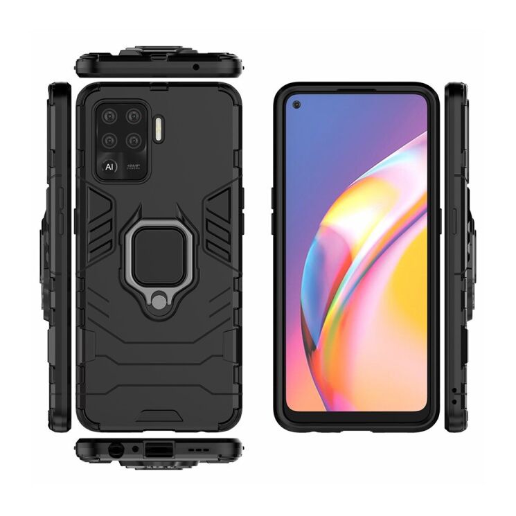 Защитный чехол Deexe Hybrid Case для OPPO Reno 5 Lite - Black: фото 6 из 10