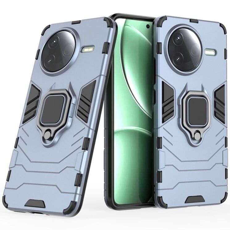 Защитный чехол Deexe Hybrid Case для Xiaomi Poco F7 Pro - Blue: фото 1 из 6