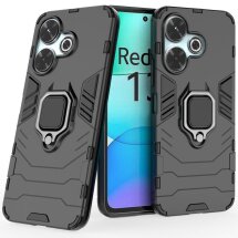 Защитный чехол Deexe Hybrid Case для Xiaomi Redmi 13 - Black: фото 1 из 6