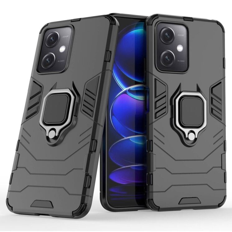 Защитный чехол Deexe Hybrid Case для Xiaomi Redmi Note 12 5G / Poco X5 - Black: фото 4 из 7