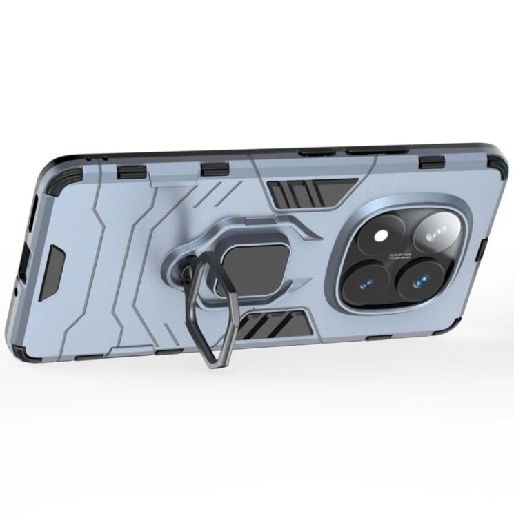 Защитный чехол Deexe Hybrid Case для Xiaomi Redmi Note 14 Pro 5G - Blue: фото 3 из 6