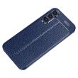 Защитный чехол Deexe Leather Cover для Samsung Galaxy A34 (A346) - Blue (319811L)