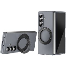 Защитный чехол Deexe Mag Ostand для Samsung Galaxy Fold 7 - Grey: фото 1 из 8