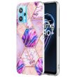 Защитный чехол Deexe Marble Pattern для Realme 9 Pro - Light Purple (300615LV)