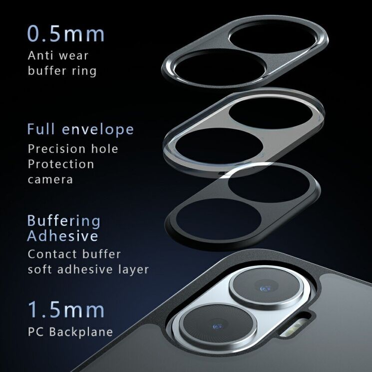 Защитный чехол Deexe Matte Skin для Xiaomi Poco F7 - Black: фото 10 из 13