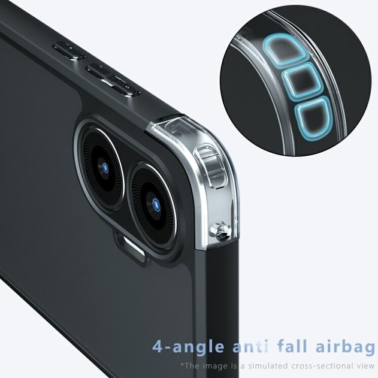 Защитный чехол Deexe Matte Skin для Xiaomi Poco F7 - Black: фото 5 из 13